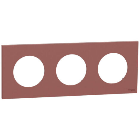 Plaque Odace Rose grenat 3 postes (S905706)