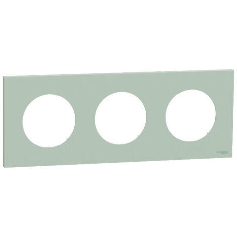 Plaque Odace Vert jade 3 postes (S903706)