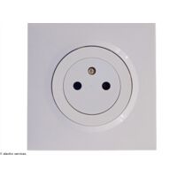 Legrand – Lot de 10 prises de courant surface Dooxie complet blanc – Prise 2P+T – Tension 250V – Courant 16A – Coque de protection chantier