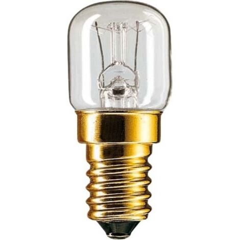 Philips – Ampoule E14 25W dimmable – Transparent – 2700K – 172 lumens – Pour four – Tension 230V – Classe énergétique G
