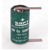 Elément Saft VH Cs 3200 XL 1.2V 3Ah NiMh + cosses à souder