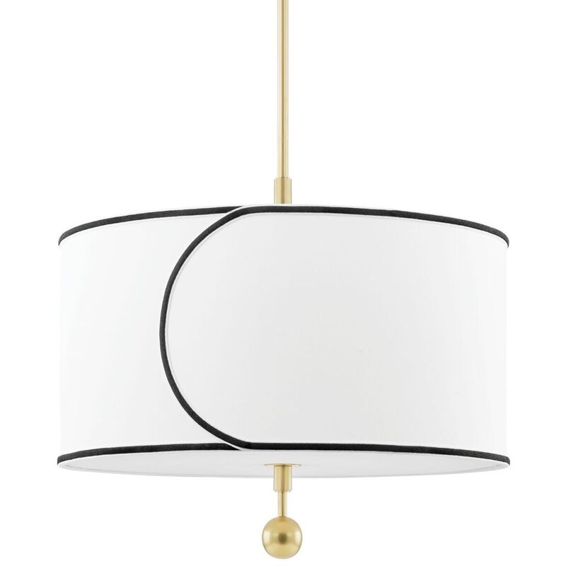 Suspension Eros 130cm réglable, métal et rotin - Sampa Helios