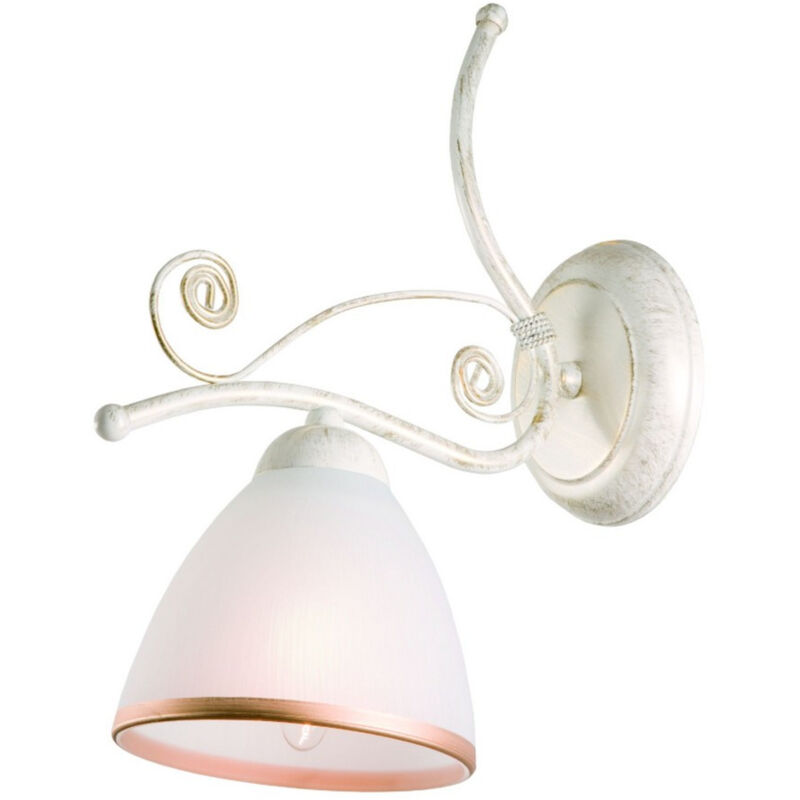 Applique Murale Moderne Avec Globe Verre Transparent – Métal Doré, Ampoule E27 Max 60W, Pour Chambre, Salon