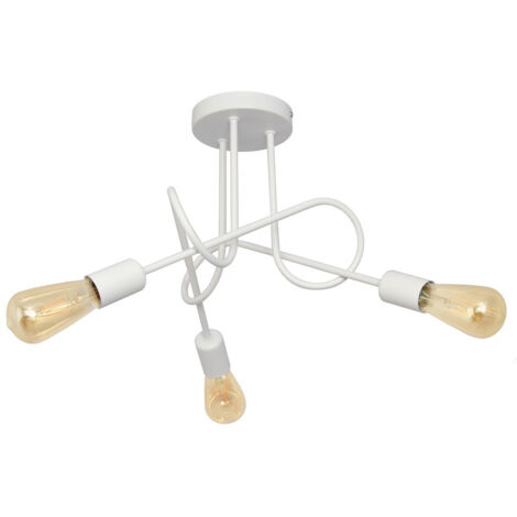 Helam OXFORD Plafonnier Semi-Encastré Multi Bras Blanc 50cm (1/5)