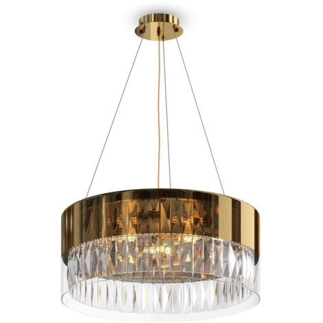 Maytoni Wonderland Plafonnier Suspension Cylindrique Moderne Or (1/4)