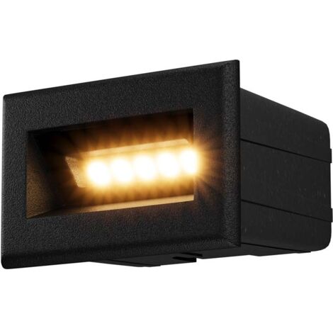Maytoni Bosca Applique d'extérieur encastrable noire, 8,4 cm, 3000K IP65
