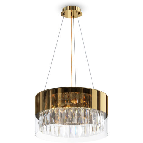 Maytoni Wonderland Plafonnier Suspension Cylindrique Moderne Or (1/5)