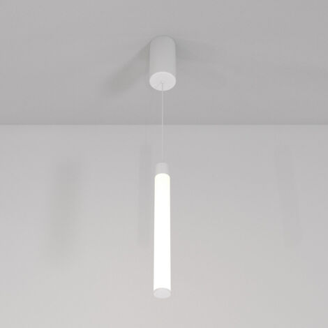 Maytoni Ray Plafonnier suspendu Slim Blanc, 50,6 cm, LED intégrée 3000K (1/2)