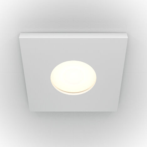 Maytoni Stark Downlight Encastré Carré Blanc GU10 IP65 (1/2)
