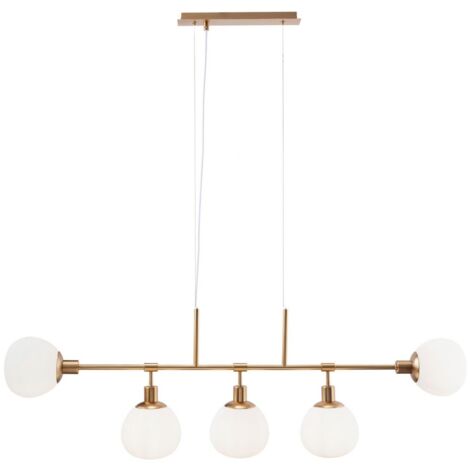 Erich Plafonnier en laiton, 5 lumières, E14 (1/5)