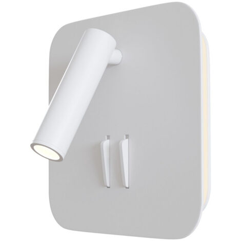 Applique Murale Hofstein – Spot Blanc Mat / Chrome – Moderne, Pour Couloir Ou Salon