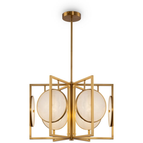 Maytoni Marmo Plafonnier suspendu moderne doré (1/4)