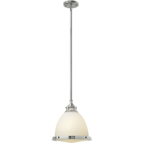 Elstead Amelia - Luminaire suspendu à 1 lumière, dôme moyen, chrome, E27 (1/4)