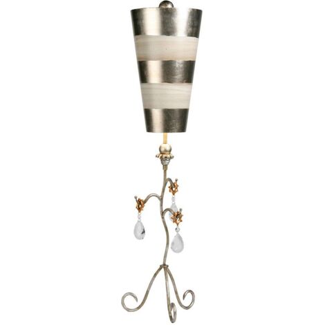 Elstead Tivoli - 1 lampe de table lumineuse argent, crème, E27 (1/5)
