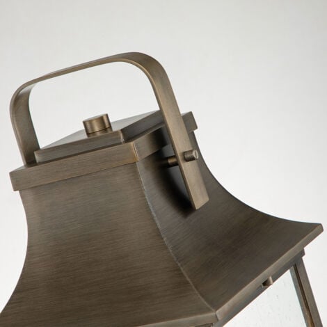 Elstead Hinkley Grant Borne d'éclairage d'extérieur en bronze bruni, IP44