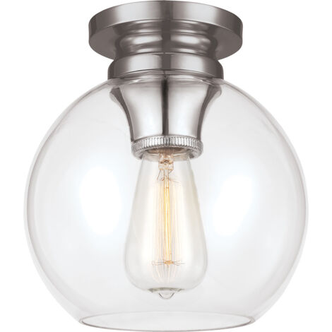 Elstead Tabby - Plafonnier à 1 lumière, nickel poli (1/2)