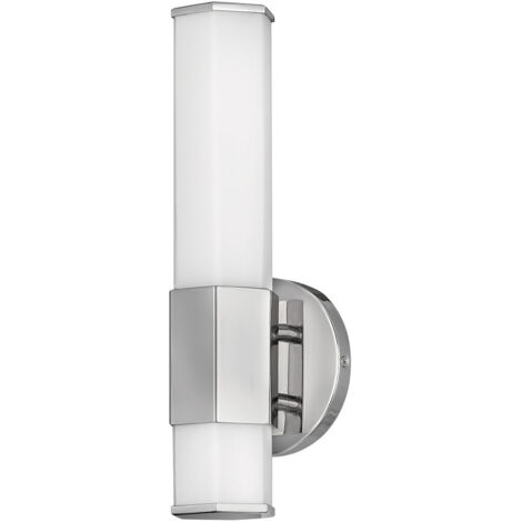 Elstead Hinkley Facet Applique de salle de bain LED intégrée Chrome poli, 3000K, IP44 (1/3)