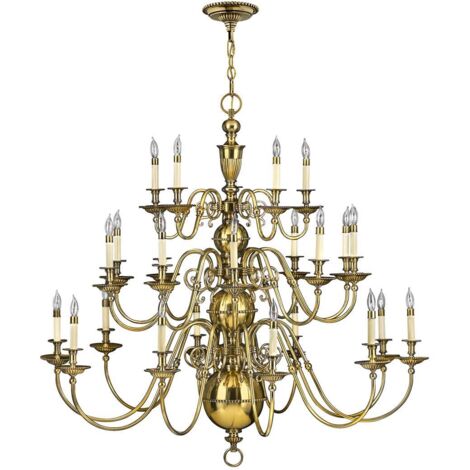 Elstead Cambridge - Lustre à 25 ampoules, laiton bruni (1/5)