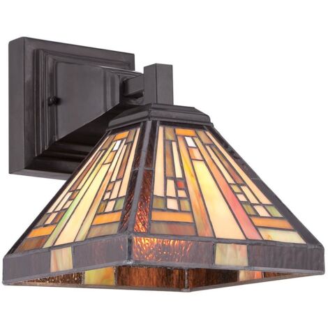Elstead Stephen - 1 lumière Tiffany Light Vintage Bronze, E27 (1/5)