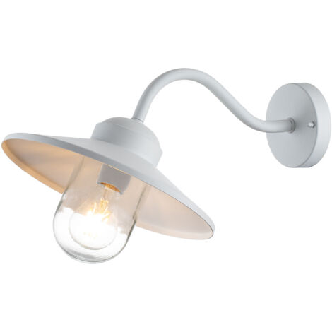 Elstead Klampenborg Applique d'extérieur Dome Blanc, IP44 (1/4)