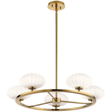 Elstead Kichler Pim Globe Suspension Plafonnier Fox Or, 3000K, IP44 (1/5)
