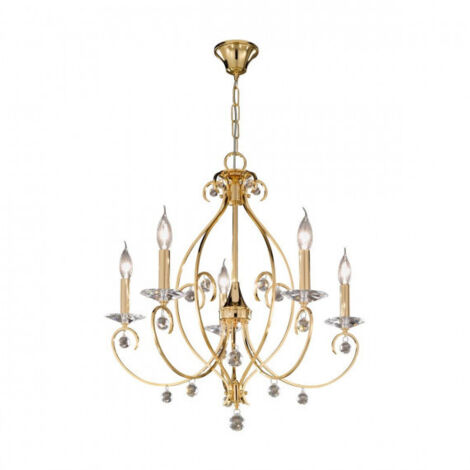 Kolarz CARAT Lustres en cristal à plusieurs bras 5 lumières 24 or (1/5)