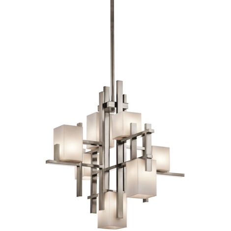 Elstead City Lights - Lustre suspendu à 7 lampes, étain classique, G9 (1/5)
