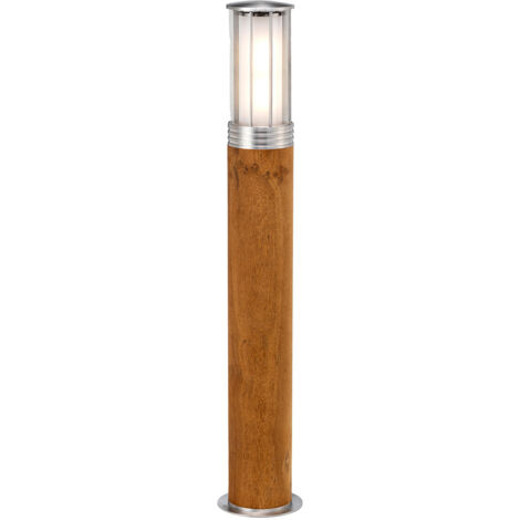 Elstead Hornsea Borne extérieure en teck avec acier inoxydable 316, IP55 (1/4)