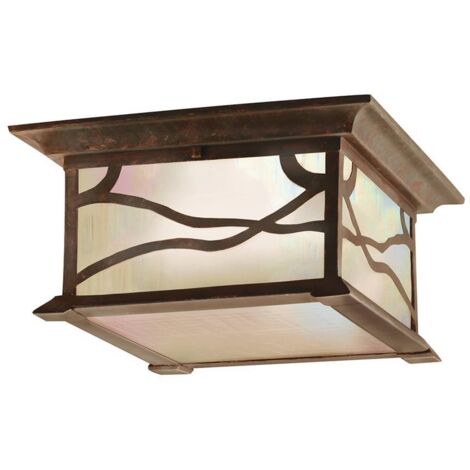 Morris Kichler Outdoor 2 Lumière Plafonnier Cuivre IP44 (1/4)