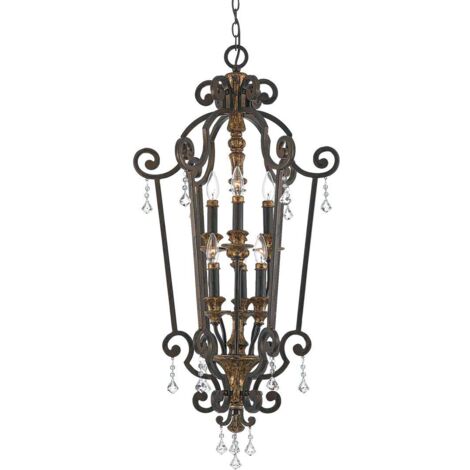 Elstead Marquette - Lustre à 6 ampoules au fini bronze antique, E14 (1/5)