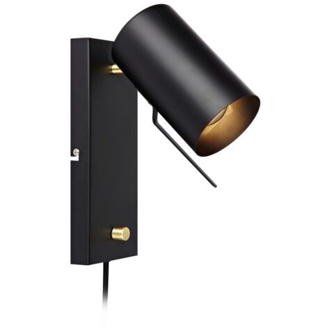 Markslojd CARRIE - Applique murale d'intérieur à 1 lumière, noir, GU10