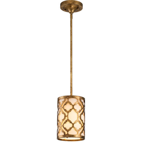 Elstead Arabella - Mini suspension à 1 ampoule à montage en double pour plafond doré, E27 (1/4)