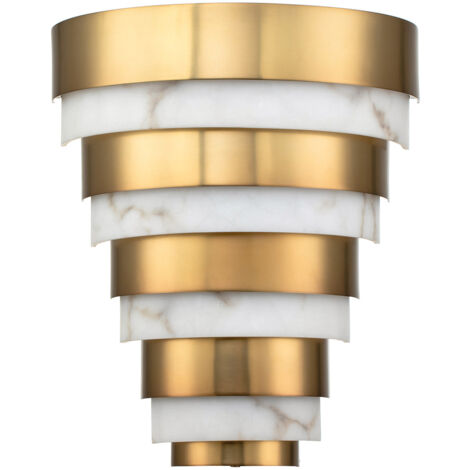 Elstead Hinkley Echelon Applique encastrée LED intégrée Heritage Brass, 3000K (1/5)