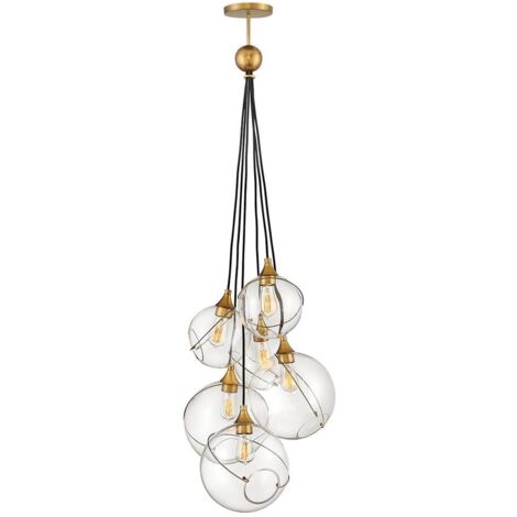 Skye Lisa McDennon par Hinkley Suspension 6 Lumières Héritage Laiton (1/5)
