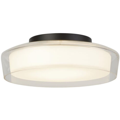 Searchlight Puck Plafonnier de salle de bain 1 lumière, noir mat 3000K IP44 (1/3)