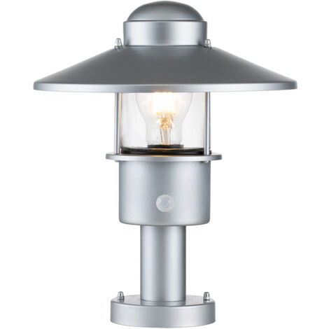 Elstead Klampenborg Borne lumineuse d'extérieur argentée, IP44 (1/4)