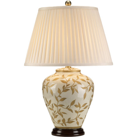 Elstead Leaves - Lampe de table 1 lumière marron, or, E27 (1/3)