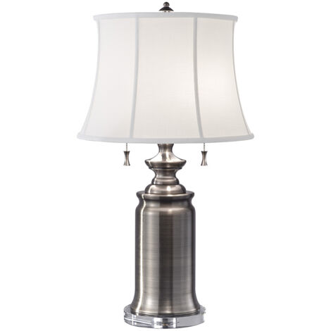 Elstead Stateroom - Lampe de table à 2 lampes, nickel antique, E27 (1/4)