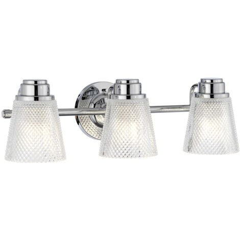 Hudson Applique 3 Lumières Chrome Poli IP44 (1/5)