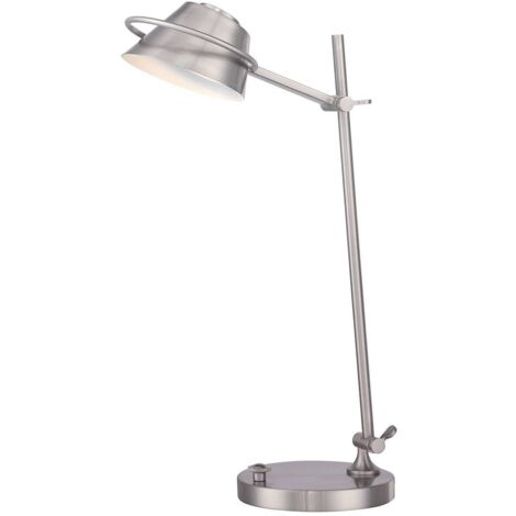 Elstead - Lampe de bureau à 7 ampoules DEL, nickel brossé (1/5)