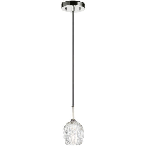 Elstead Rubin - Mini suspension à 1 ampoule au plafond, nickel poli, G9 (1/4)