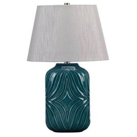 Elstead Muse Turqse - 1 Lampe de Table Lumineuse Turquoise, E27 (1/3)