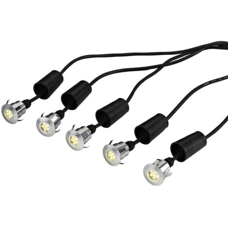 Lampe de jardin Derwent 5 x Deck avec câble de 6 m et transformateur 12 V, IP54 (1/5)