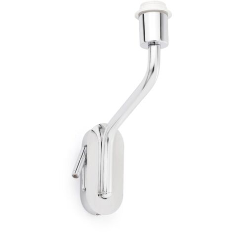 Faro Eterna - Lampe de lecture murale intérieure à 1 lumière chrome - abat-jour non inclus, E27 (1/2)