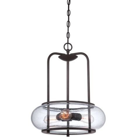 Elstead Trilogy - Suspension à 3 ampoules au fini bronze vieilli, E27 (1/5)
