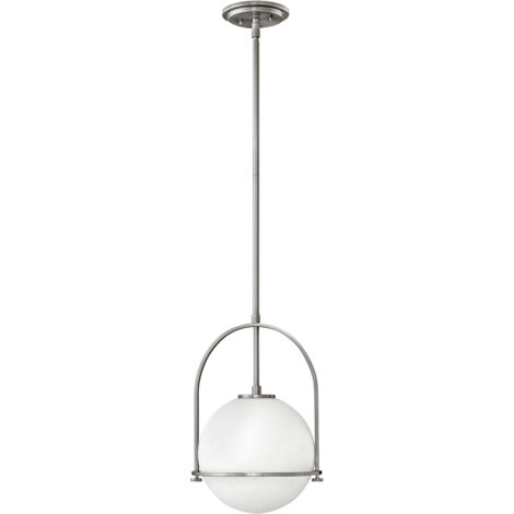 Elstead Hinkley Somerset Globe Suspension Plafonnier Nickel Brossé (1/5)