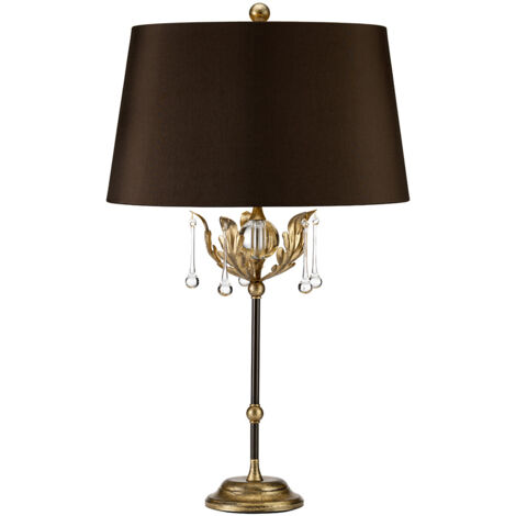 Elstead Amarilli - Lampe de table 1 lumière Or, Bronze, E27 (1/2)