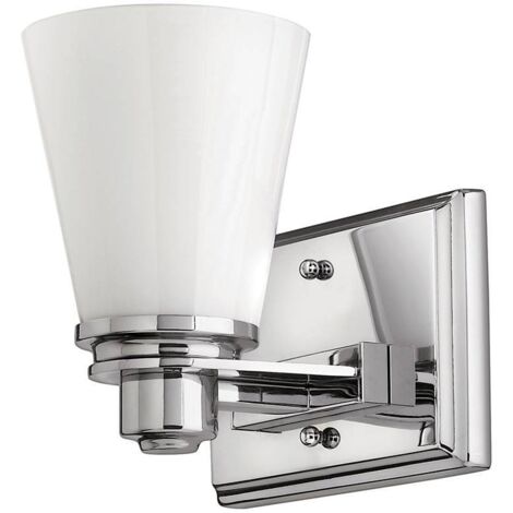 Elstead Avon - Applique murale de salle de bain à 1 lumière, chrome poli IP44, G9
