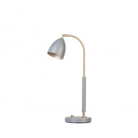 Belid Deluxe - 1 lampe de table lumineuse en laiton, gris chaud (1/4)