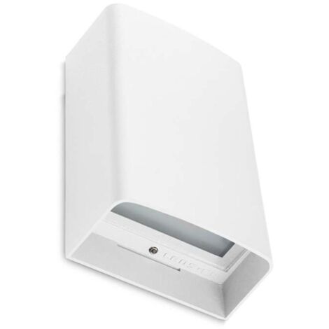 Leds-C4 Clous - Applique Murale Extérieure LED Up & Down Flush Gris Urbain 16cm 1027lm 3000K IP65 (1/3)